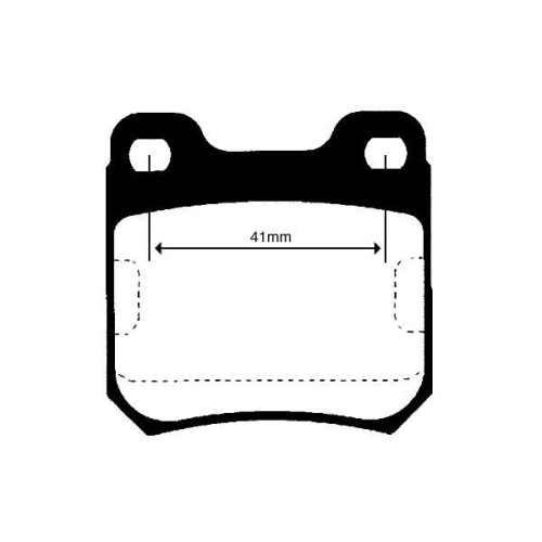 Bremsbelagsatz Scheibenbremse Raicam RA.0389.1 f&uuml;r Vauxhall Hinterachse