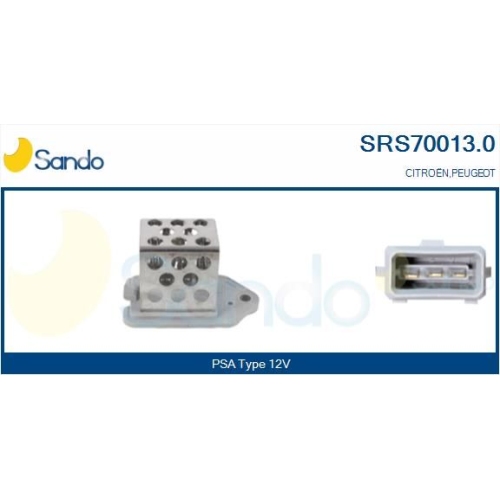 Vorwiderstand Elektromotor K&uuml;hlerl&uuml;fter Sando SRS70013.0 f&uuml;r Citro&euml;n/peugeot