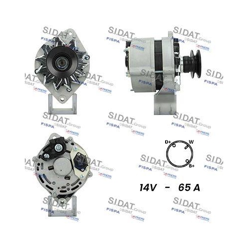 Generator Sidat A12ML0395A2 f&uuml;r Audi Seat Skoda VW Vag