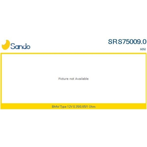Widerstand Innenraumgebl&auml;se Sando SRS75009.0 f&uuml;r Bmw Mini