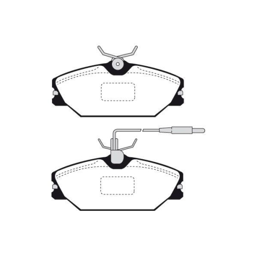 Bremsbelagsatz Scheibenbremse Raicam RA.0388.0 f&uuml;r Renault Alpine Vorderachse