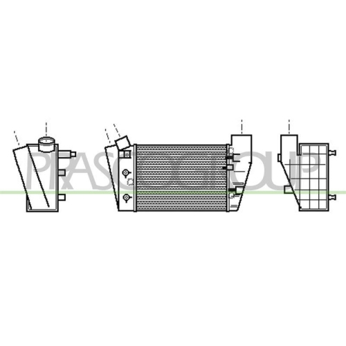 Ladeluftkühler Prasco AD020N006 Aq für Audi Rechts