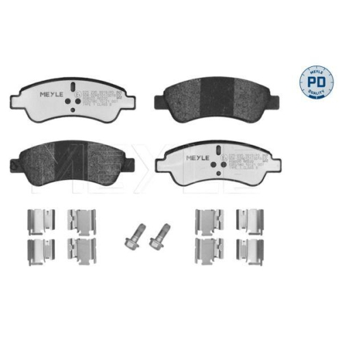 Bremsbelagsatz Scheibenbremse Meyle 0252359919PD f&uuml;r Citro&euml;n Opel Peugeot DS