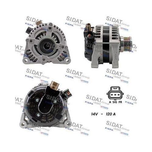 Generator Sidat A12DE0303A2 f&uuml;r Ford Mazda Volvo
