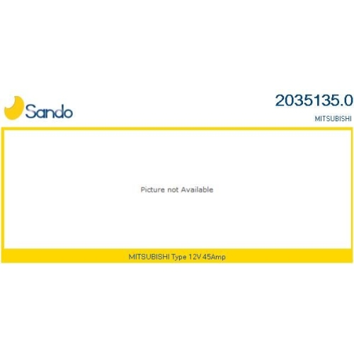 Generator Sando 2035135.0 f&uuml;r Mitsubishi Hyundai