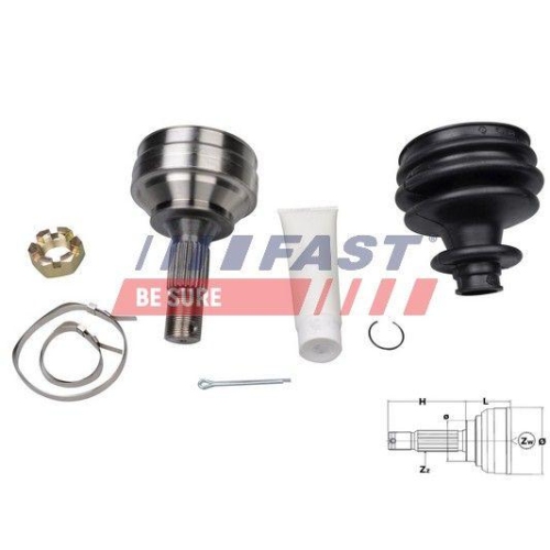 Gelenksatz Antriebswelle Fast FT25089K f&uuml;r Citro&euml;n Peugeot Opel Radseitig