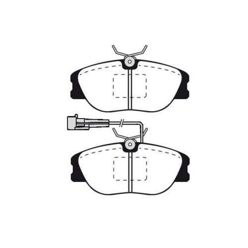 Bremsbelagsatz Scheibenbremse Raicam RA.0352.2 f&uuml;r Alfa Romeo Fiat Vorderachse