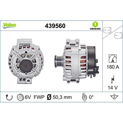 Generator Valeo 439560 Valeo Origins - New O.e. Technologie f&uuml;r Bmw Alpina