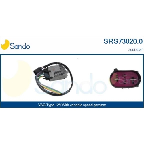 Vorwiderstand Elektromotor K&uuml;hlerl&uuml;fter Sando SRS73020.0 f&uuml;r Vag