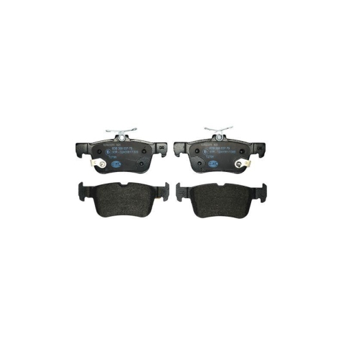 Bremsbelagsatz Scheibenbremse Hella 8DB 355 037-791 f&uuml;r Ford Amc Hinterachse