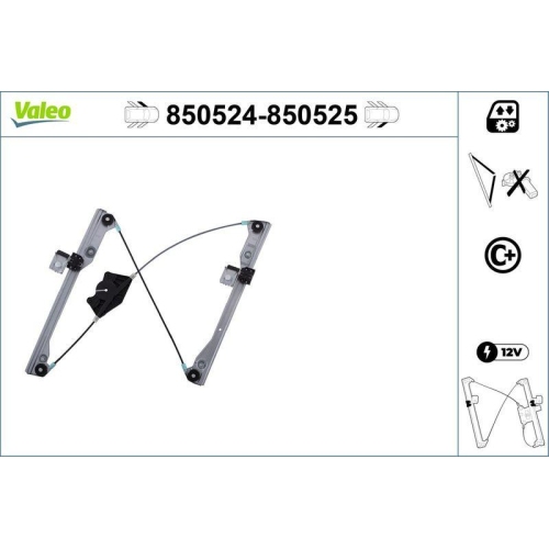 Fensterheber Valeo 850524 für VW Vorne Links
