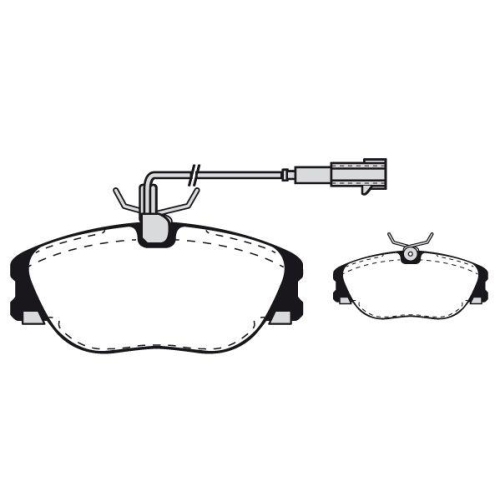 Bremsbelagsatz Scheibenbremse Raicam RA.0352.5 f&uuml;r Fiat Lancia Vorderachse