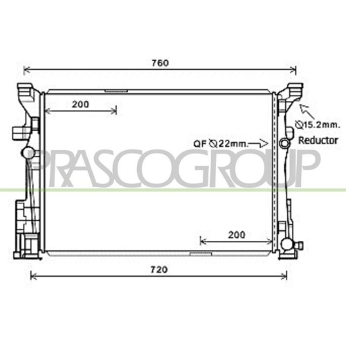 K&uuml;hler Motork&uuml;hlung Prasco ME328R001 Prascoselection f&uuml;r Mercedes Benz