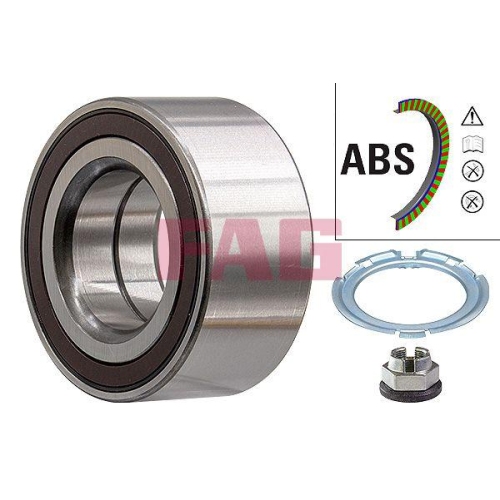 Radlagersatz Schaeffler Fag 713 6441 20 f&uuml;r Nissan Opel Renault Vauxhall