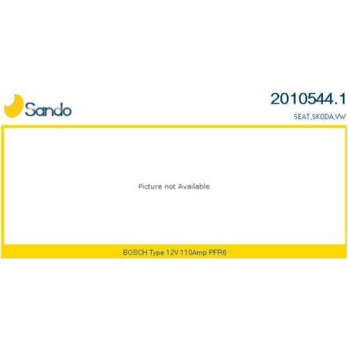 Generator Sando 2010544.1 f&uuml;r Seat Skoda Vag