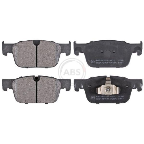 Bremsbelagsatz Scheibenbremse A.b.s. 35168 f&uuml;r Volvo Vorderachse
