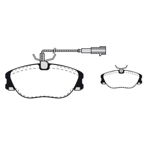 Bremsbelagsatz Scheibenbremse Raicam RA.0352.6 f&uuml;r Lancia Vorderachse