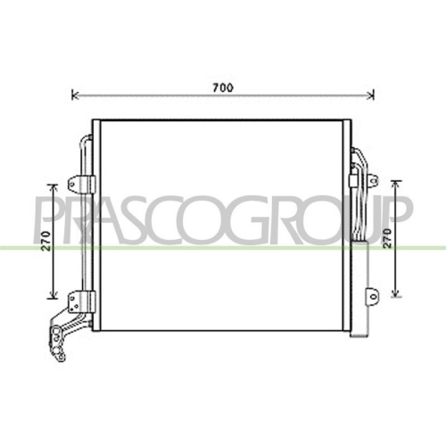 Kondensator Klimaanlage Prasco ST056C001 Prascoselection f&uuml;r Seat