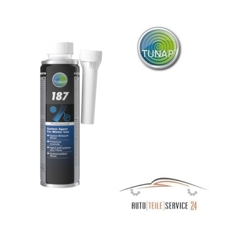 Tunap 187 - system active winter 300ml - Improves the cold start behavior of diesel vehicles. The system active ingredient has a positive effect on the exhaust gas behavior and combustion noise.
