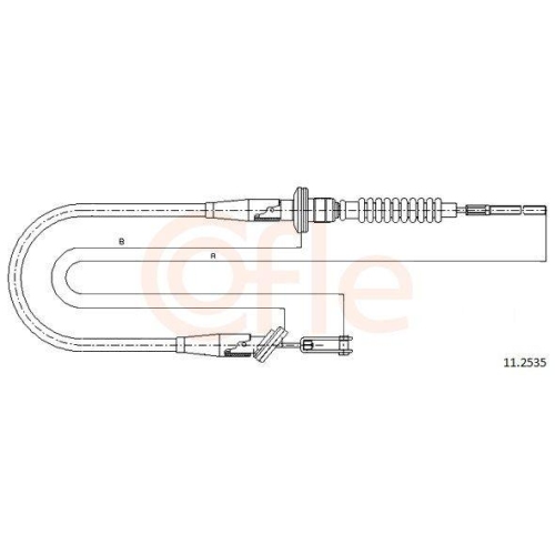 Seilzug Kupplungsbetätigung Cofle 11.2535 für Opel