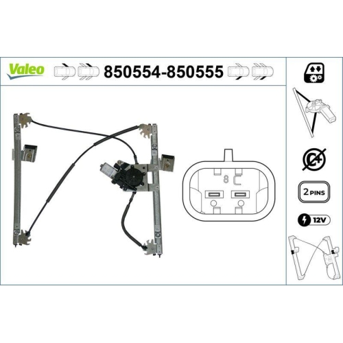 Fensterheber Valeo 850554 f&uuml;r VW Vorne Links