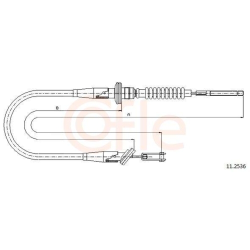 Seilzug Kupplungsbetätigung Cofle 11.2536 für Opel