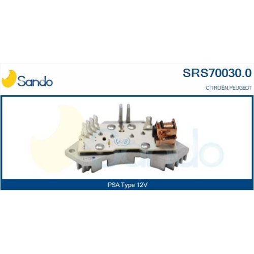 Widerstand Innenraumgebl&auml;se Sando SRS70030.0 f&uuml;r Citro&euml;n/peugeot