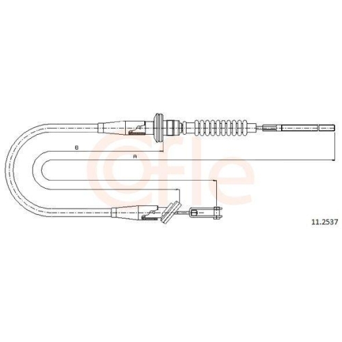 Seilzug Kupplungsbet&auml;tigung Cofle 11.2537 f&uuml;r Opel