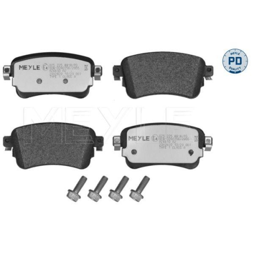 Bremsbelagsatz Scheibenbremse Meyle 0252258818PD f&uuml;r Citro&euml;n Fiat Opel Peugeot