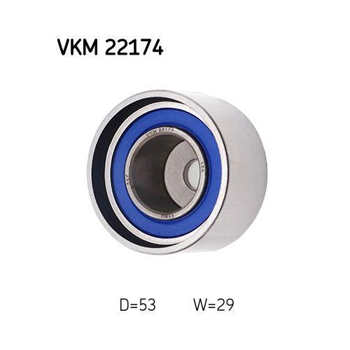 Umlenk /f&uuml;hrungsrolle Zahnriemen Skf VKM 22174 f&uuml;r Alfa Romeo Fiat Lancia Rechts