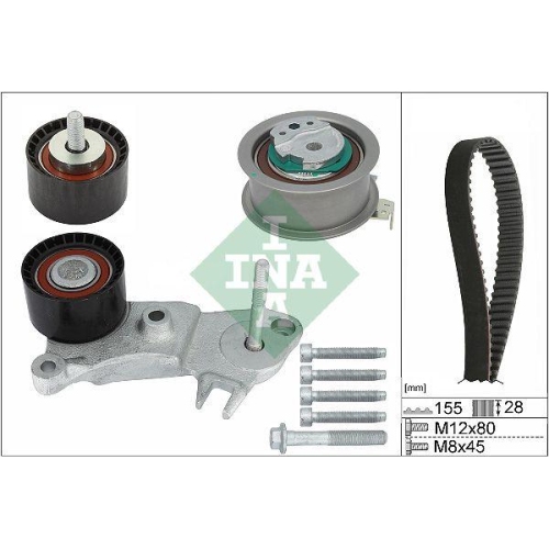 Zahnriemensatz Schaeffler Ina 530 0762 10 f&uuml;r Volvo