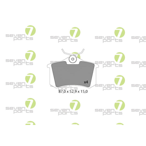 Brake Pad Set Disc Brake 7 Seven Parts SVP14350 for Audi Citro&euml;n Lancia Opel Vag