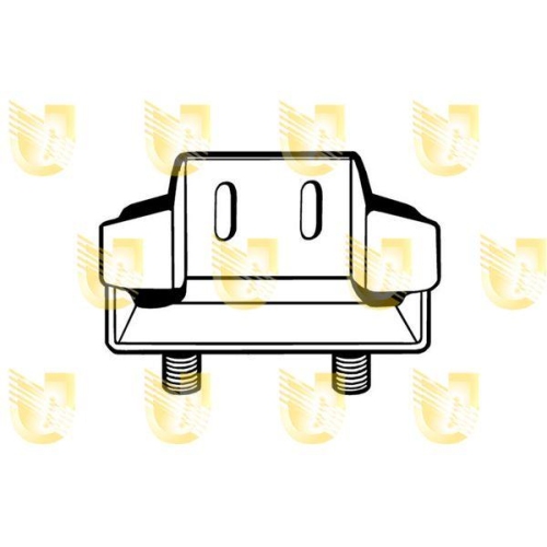 Lagerung Schaltgetriebe Unigom 395081 f&uuml;r Fiat Lancia Getriebeseitig