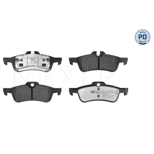 Bremsbelagsatz Scheibenbremse Meyle 0252371616PD f&uuml;r Mini Hinterachse