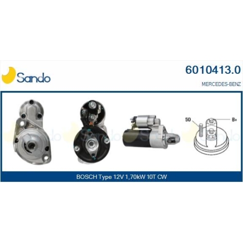 Starter Sando 6010413.0 f&uuml;r Mercedes Benz Mercedes Benz Mercedes Benz