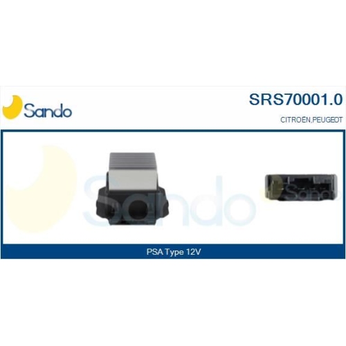 Widerstand Innenraumgebl&auml;se Sando SRS70001.0 f&uuml;r Citro&euml;n/peugeot