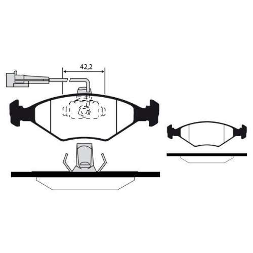 Bremsbelagsatz Scheibenbremse Raicam RA.0331.7 f&uuml;r Fiat Vorderachse