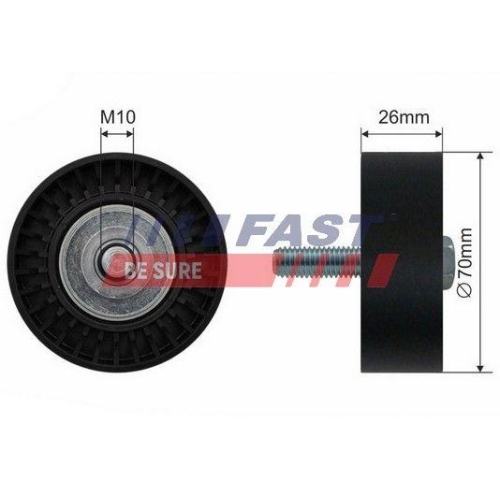 Spannrolle Keilrippenriemen Fast FT44530 f&uuml;r Opel Vauxhall Suzuki Fiat Saab