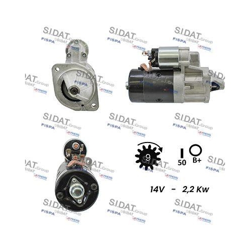 Starter Sidat S12BH0570A2 f&uuml;r Nissan