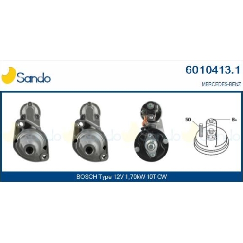 Starter Sando 6010413.1 f&uuml;r Mercedes Benz Mercedes Benz Mercedes Benz