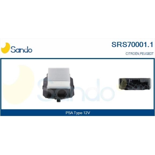 Widerstand Innenraumgebl&auml;se Sando SRS70001.1 f&uuml;r Citro&euml;n/peugeot