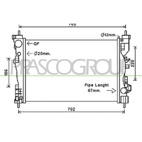 K&uuml;hler Motork&uuml;hlung Prasco AA344R001 Prascoselection f&uuml;r Alfa Romeo