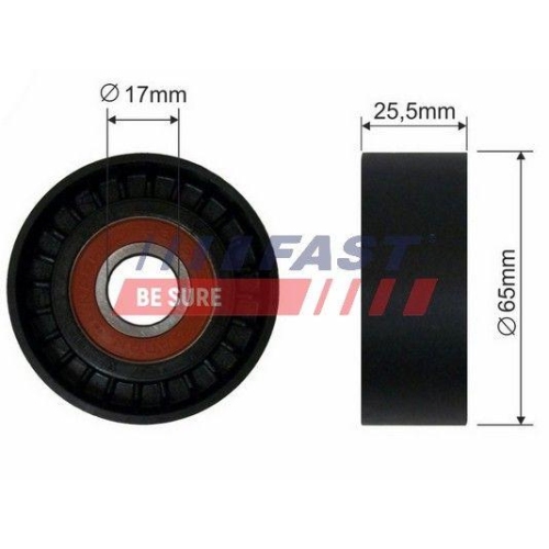 Spannrolle Keilrippenriemen Fast FT44540 f&uuml;r Opel Vauxhall Suzuki Fiat Saab