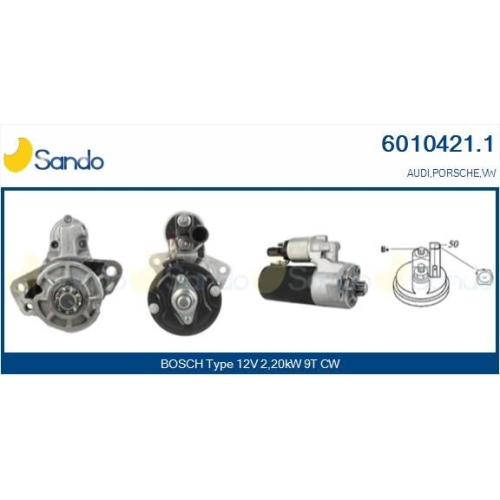 Starter Sando 6010421.1 f&uuml;r Porsche Vag