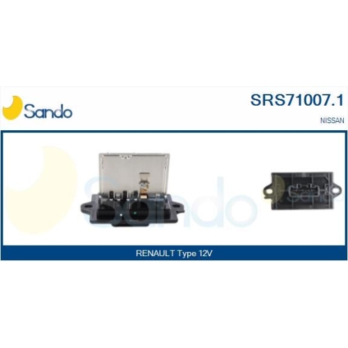 Widerstand Innenraumgebl&auml;se Sando SRS71007.1 f&uuml;r Nissan