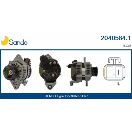 Generator Sando 2040584.1 f&uuml;r Isuzu