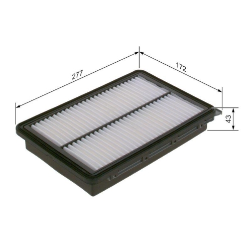 Luftfilter Bosch F026400617 f&uuml;r Hyundai Kia