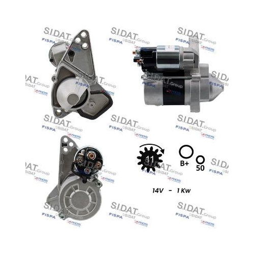 Starter Sidat S12VA0119A2 f&uuml;r Mercedes Benz Mercedes Benz Mercedes Benz Nissan