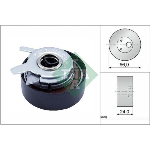 Spannrolle Zahnriemen Ina 531 0276 30 f&uuml;r Audi Seat Skoda Volvo VW Oben