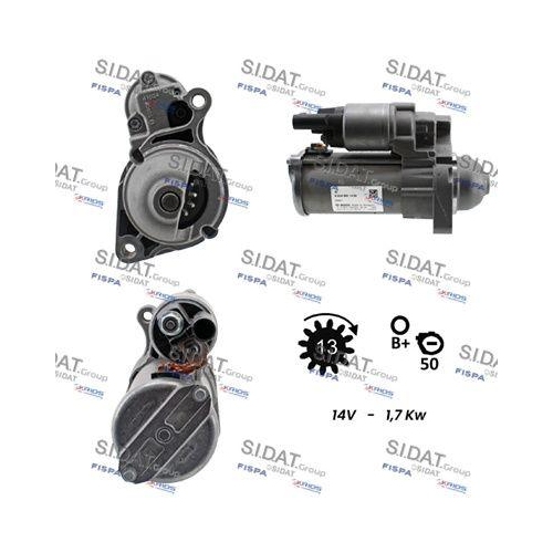 Starter Sidat S12BH0845 f&uuml;r Mercedes Benz Mercedes Benz Mercedes Benz